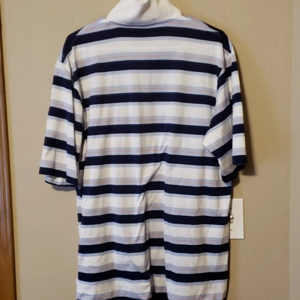 Ralph Lauren golf 100% cotton blue white orange